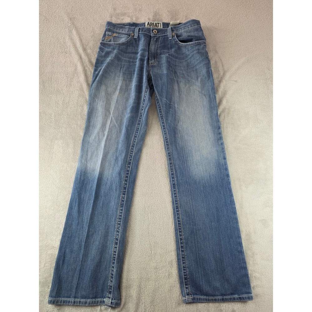 Ariat M4 Boot Cut Jeans Mens 36x36 Blue Low Rise Denim Pants